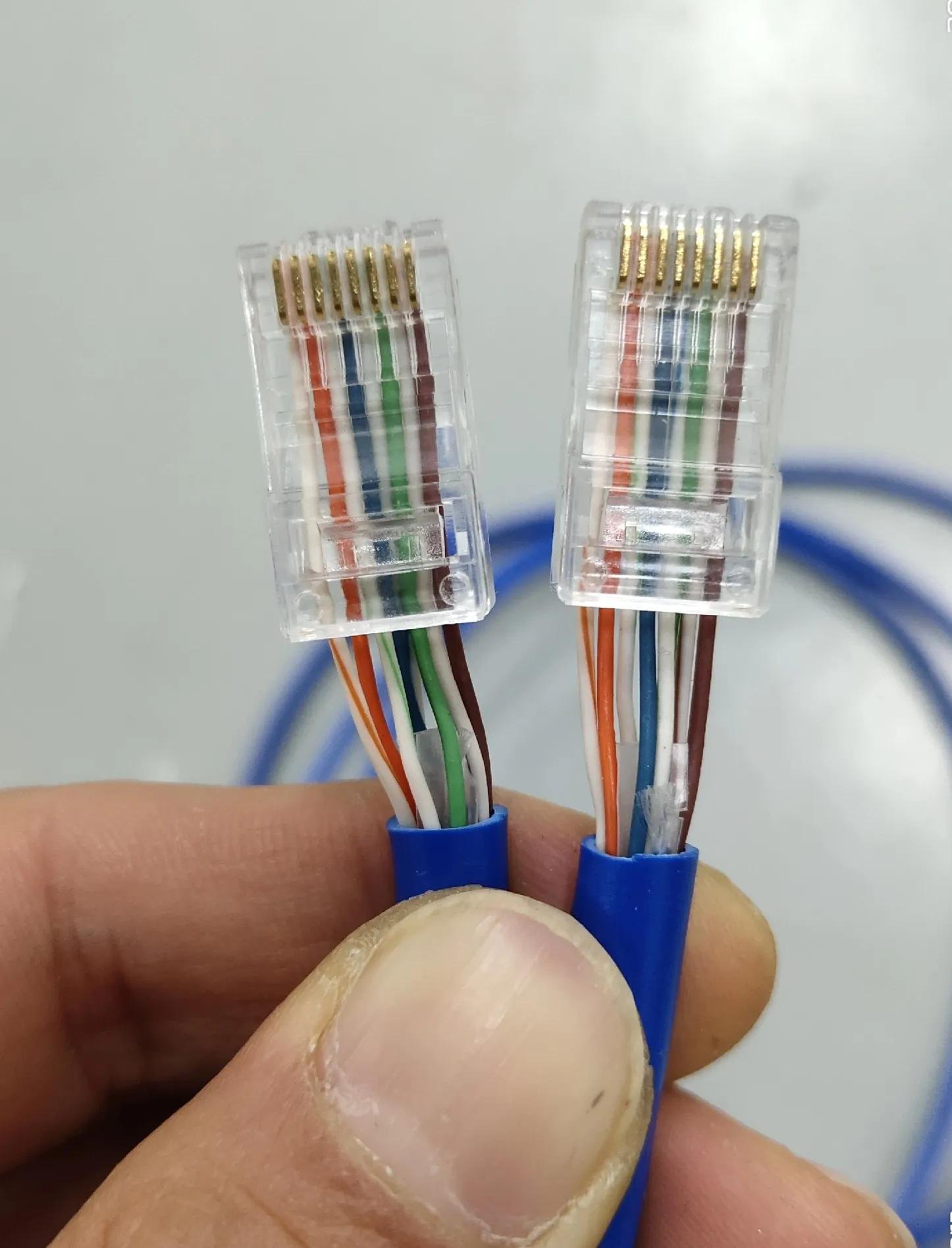 网线水晶头接法详解 从排线到压线一步到位